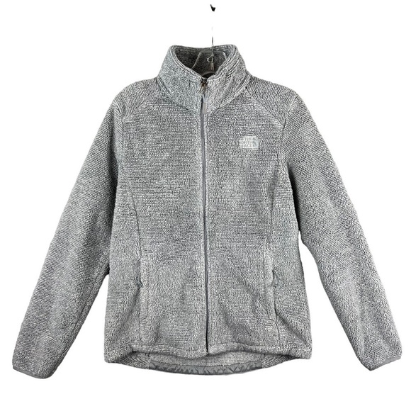 The North Face Women's Fleece Jacket Meld Grey Full Zip Medium - Picture 1 of 6